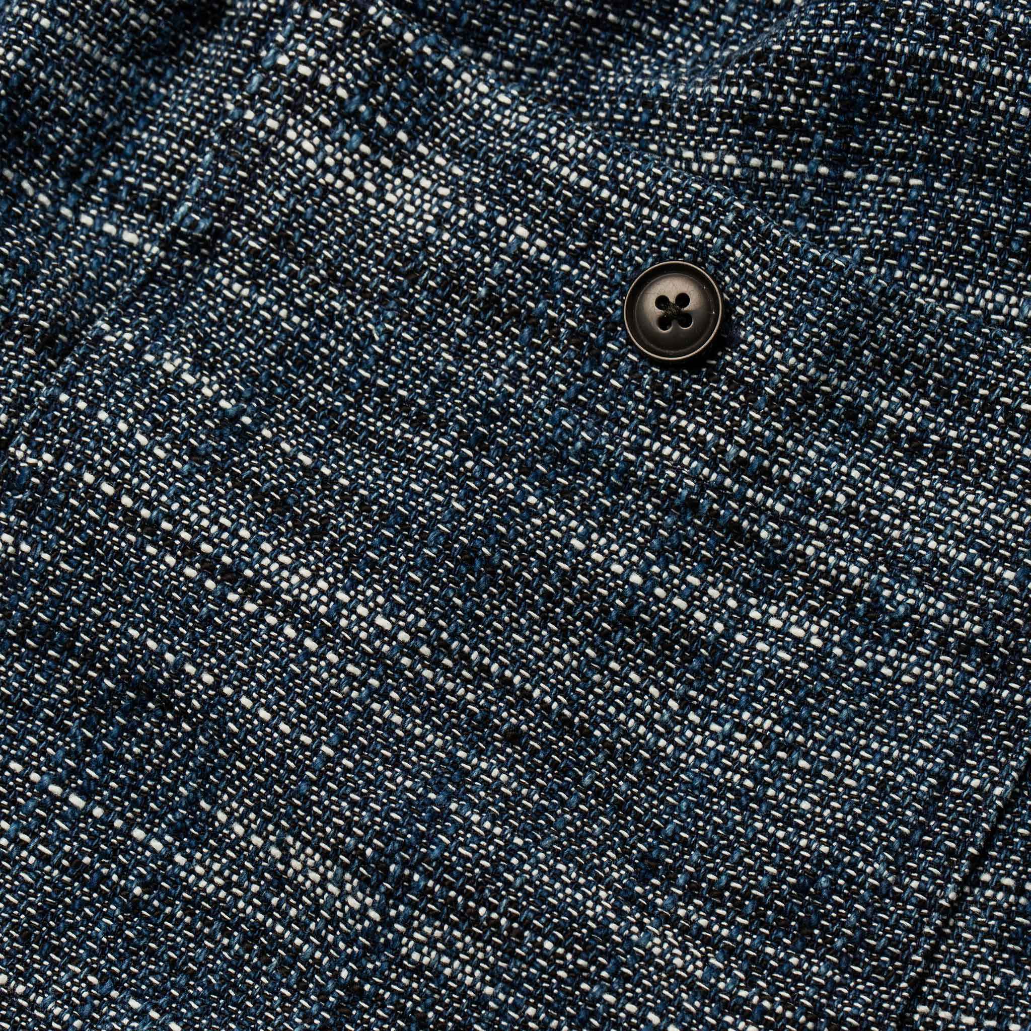 material shot of back button, Shorts by Taylor Stitch