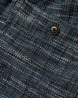 material shot of back button, Shorts by Taylor Stitch