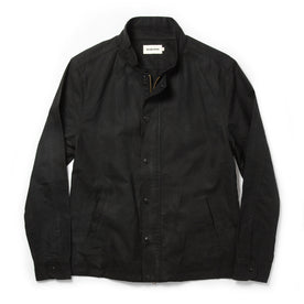 The Bomber Jacket in Black Dry Wax - featured image