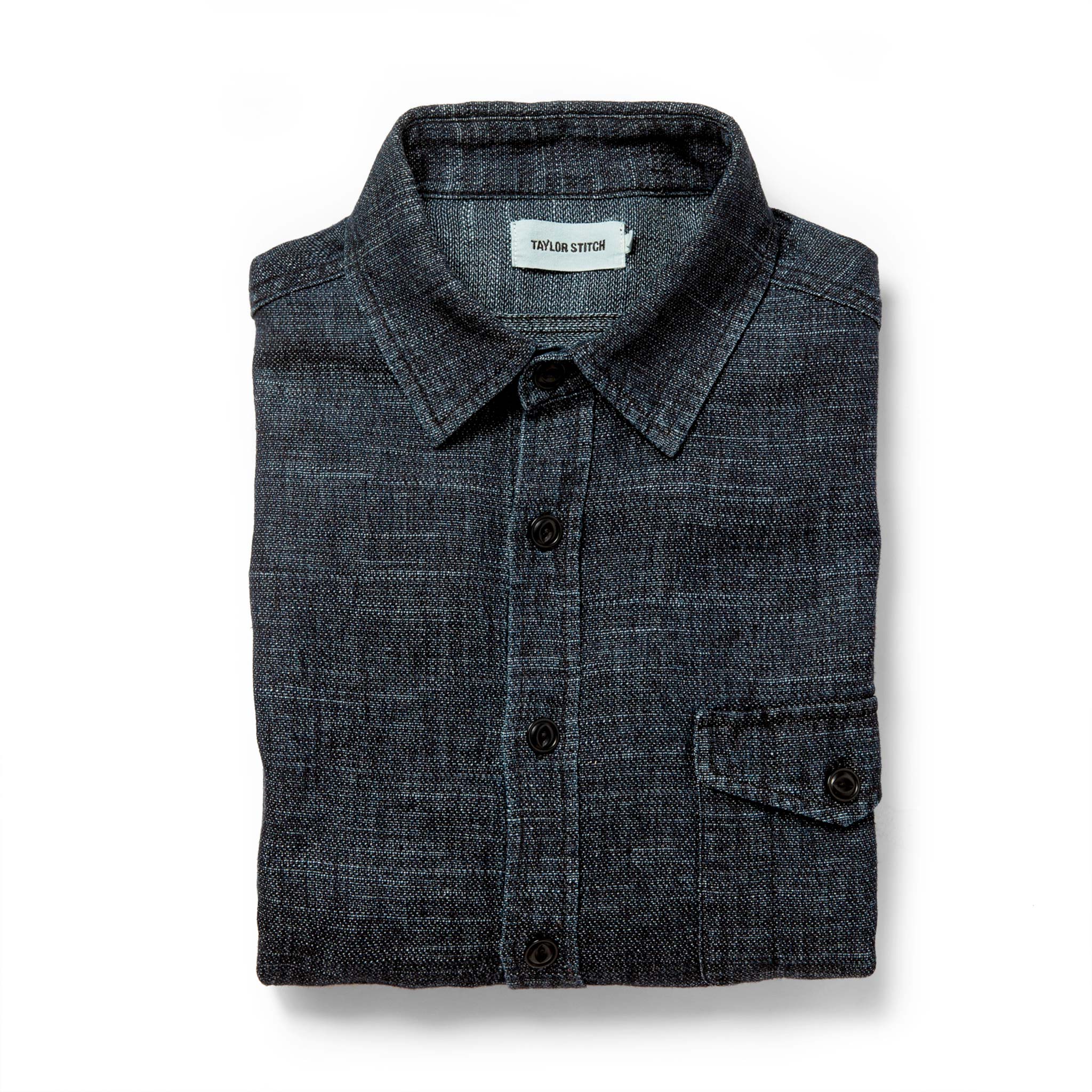 The Cash Shirt in Indigo Hemp: Featured Image, Wovens by Taylor Stitch