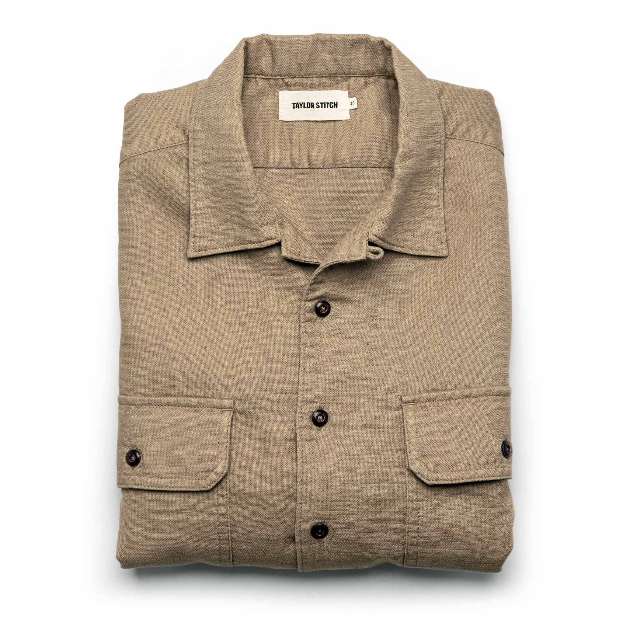 The Corso in Khaki Double Cloth: Featured Image, Wovens by Taylor Stitch