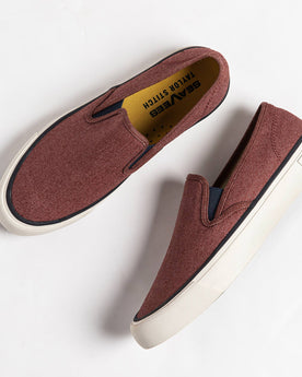 overhead flatlay, Footwear by Taylor Stitch
