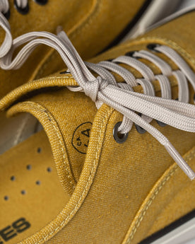 material shot of laces and boss duck, Footwear by Taylor Stitch