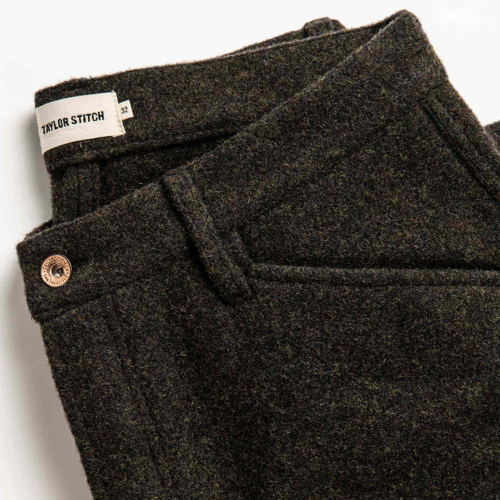 material shot of pant pockets, Bottoms by Taylor Stitch