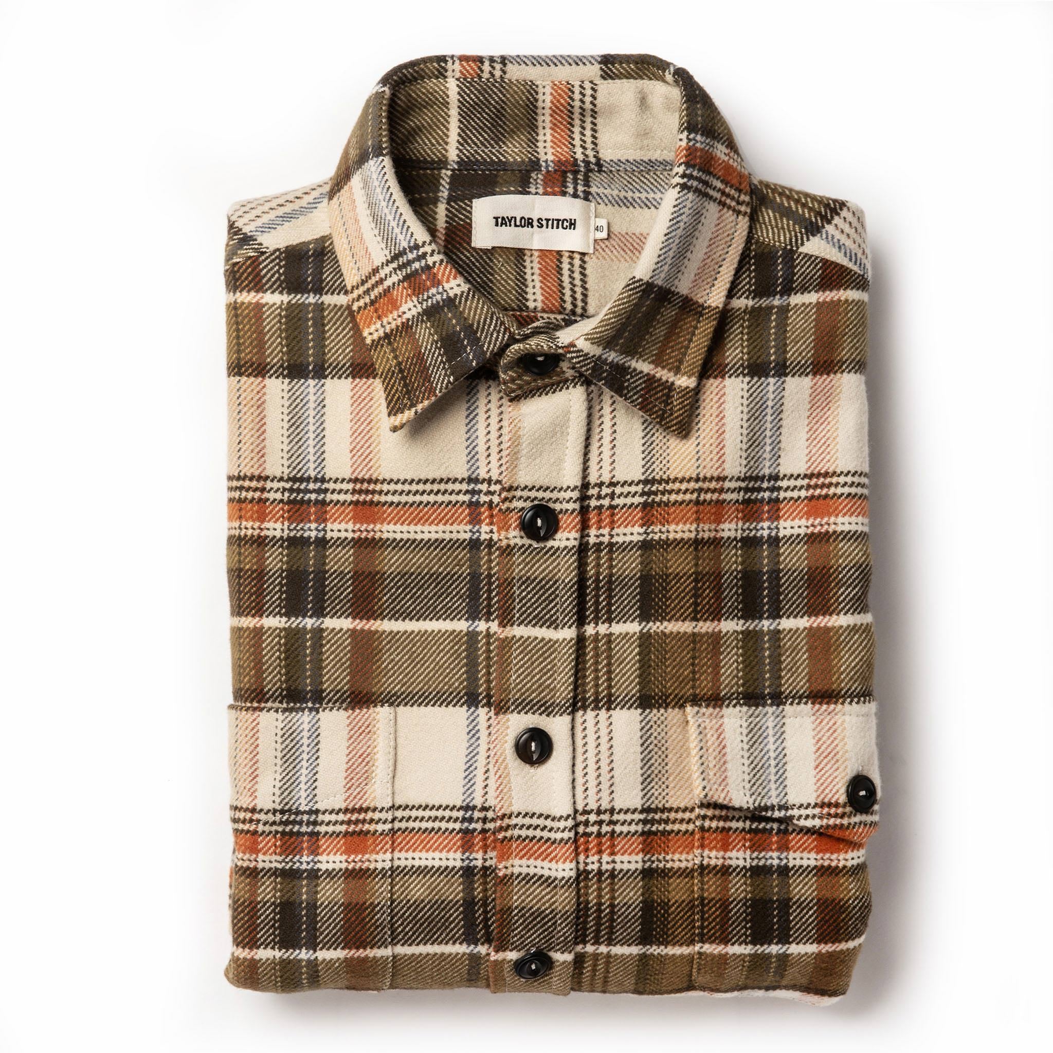 The Crater Shirt in Tan Plaid: Featured Image, Wovens by Taylor Stitch