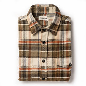 The Crater Shirt in Tan Plaid: Featured Image
