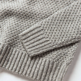 material shot of bottom knit detail