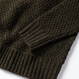 material shot of bottom knit detail