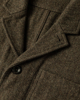 material shot of lapel, Outerwear by Taylor Stitch