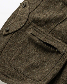 material shot of interior pocket, Outerwear by Taylor Stitch