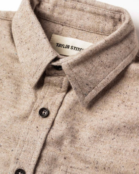 material shot of collar, Wovens by Taylor Stitch