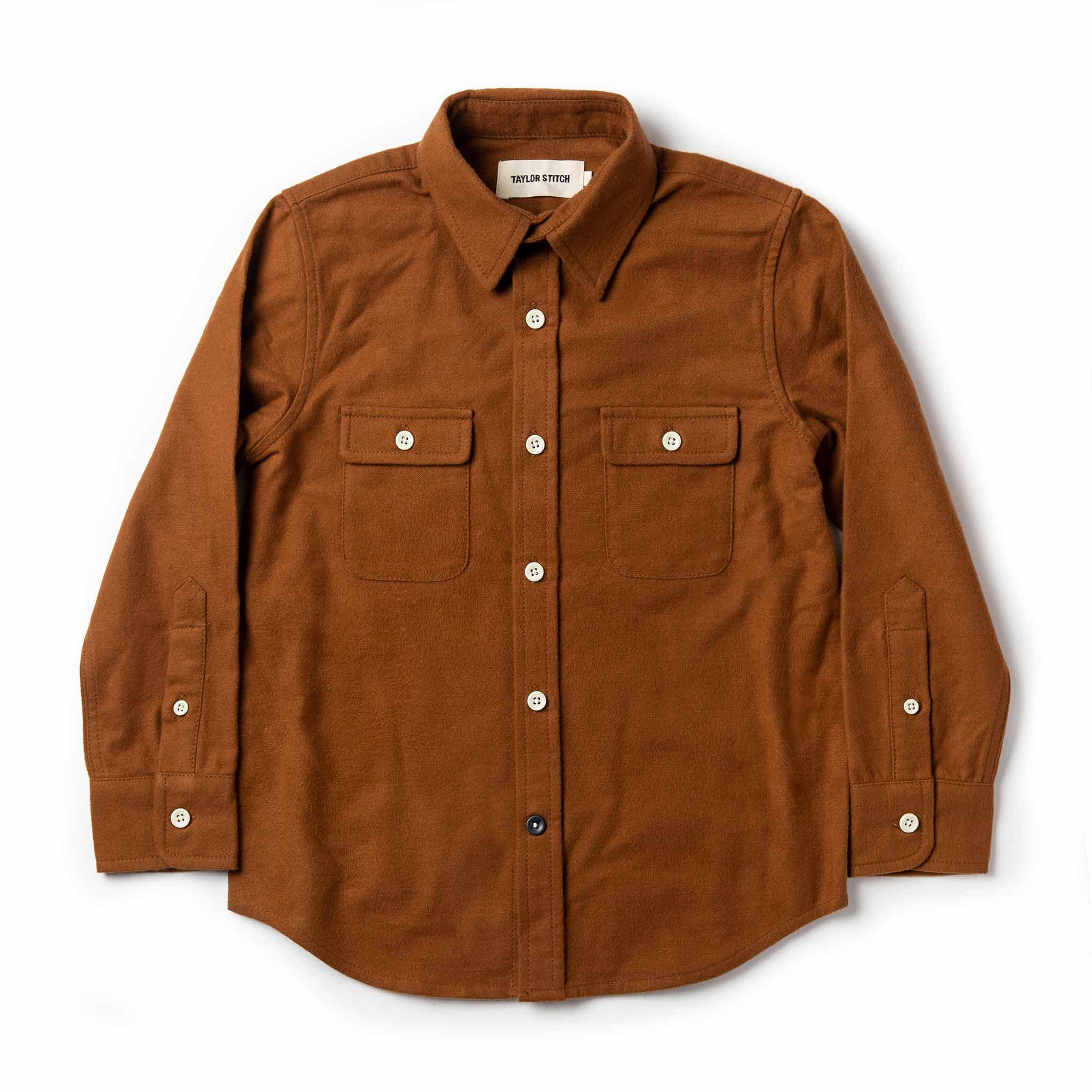 The Little Yosemite Shirt in Tobacco: Featured Image, Wovens by Taylor Stitch
