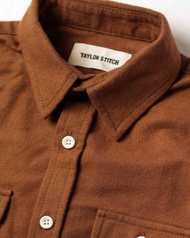 material shot of collar, Wovens by Taylor Stitch