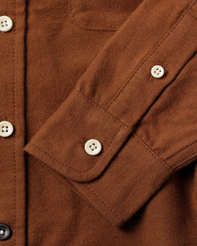 material shot of sleeve, Wovens by Taylor Stitch