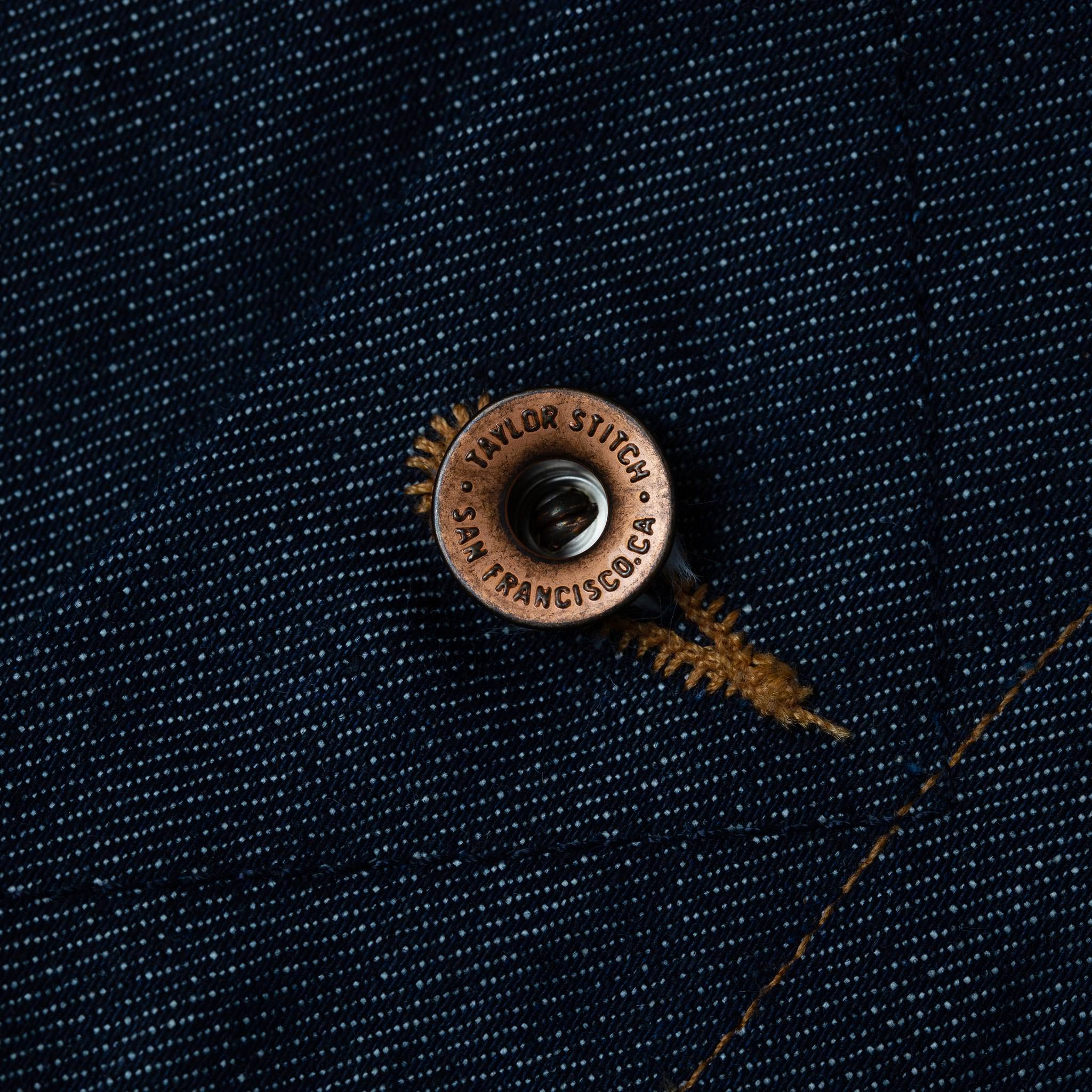 material shot of button, Outerwear by Taylor Stitch