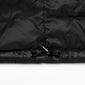 material shot of jacket bottom details