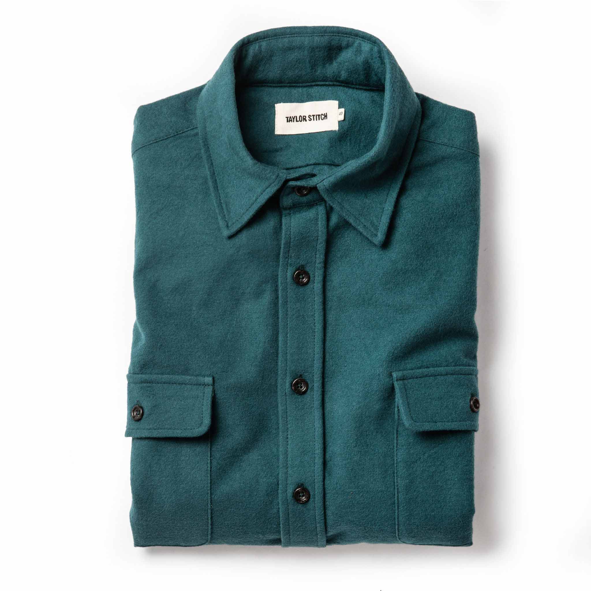 The Yosemite Shirt in Deep Ocean: Featured Image, Wovens by Taylor Stitch