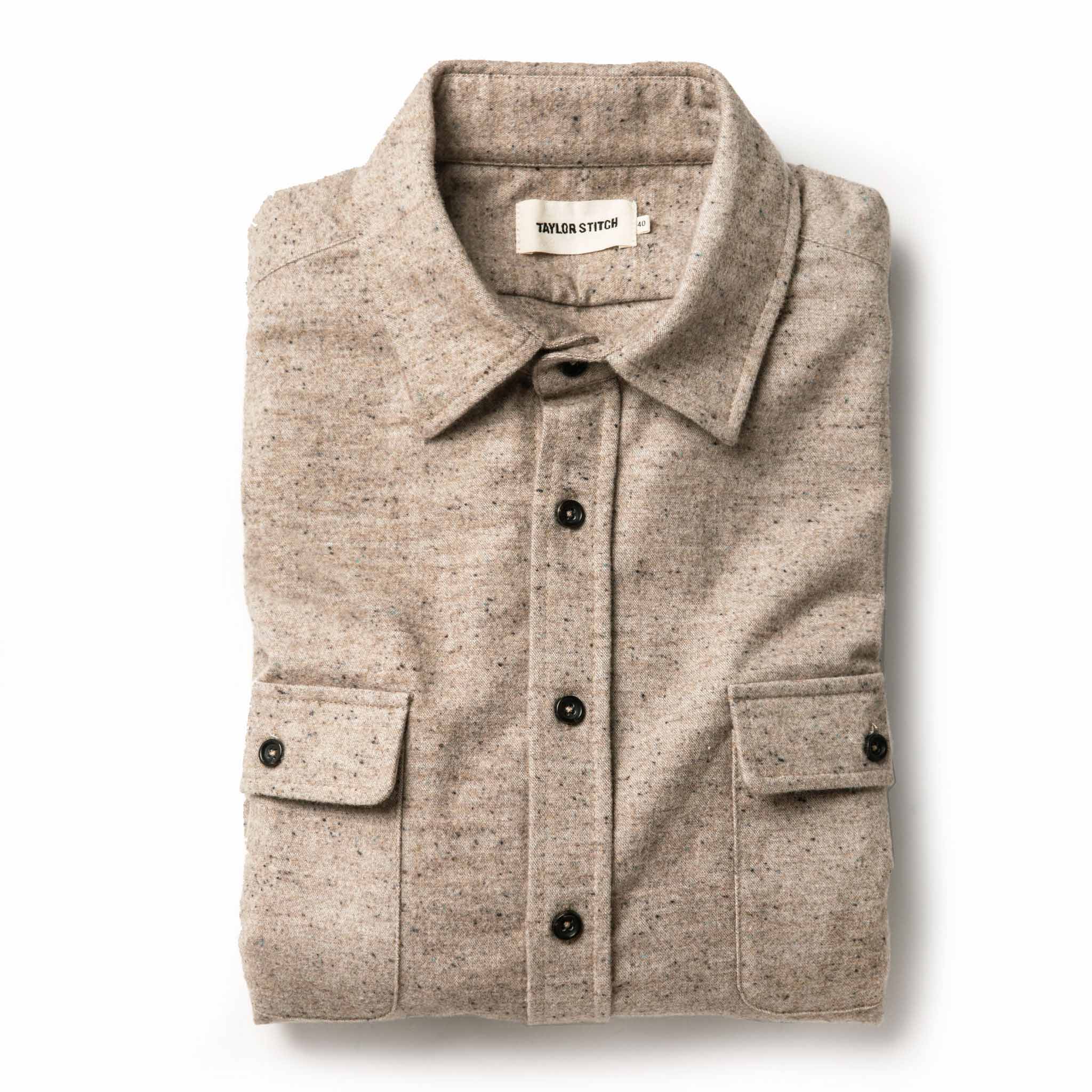 The Yosemite Shirt in Oat Donegal: Featured Image, Wovens by Taylor Stitch