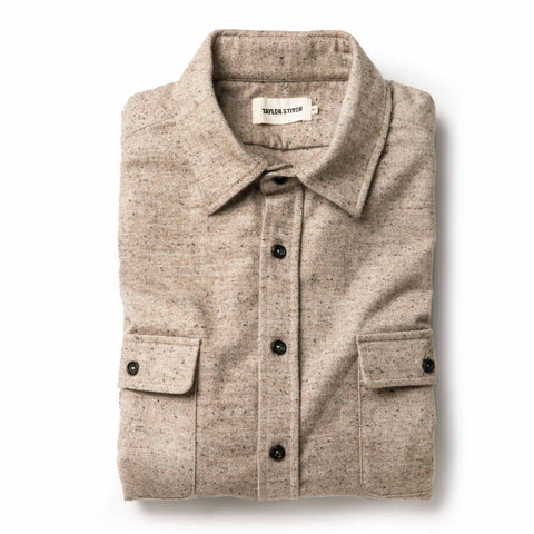 The Yosemite Shirt in Oat Donegal - featured image