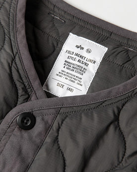 material shot of interior tag, Outerwear by Taylor Stitch