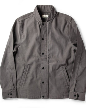 The Bomber Jacket in Charcoal Jungle Cloth: Featured Image, Outerwear by Taylor Stitch