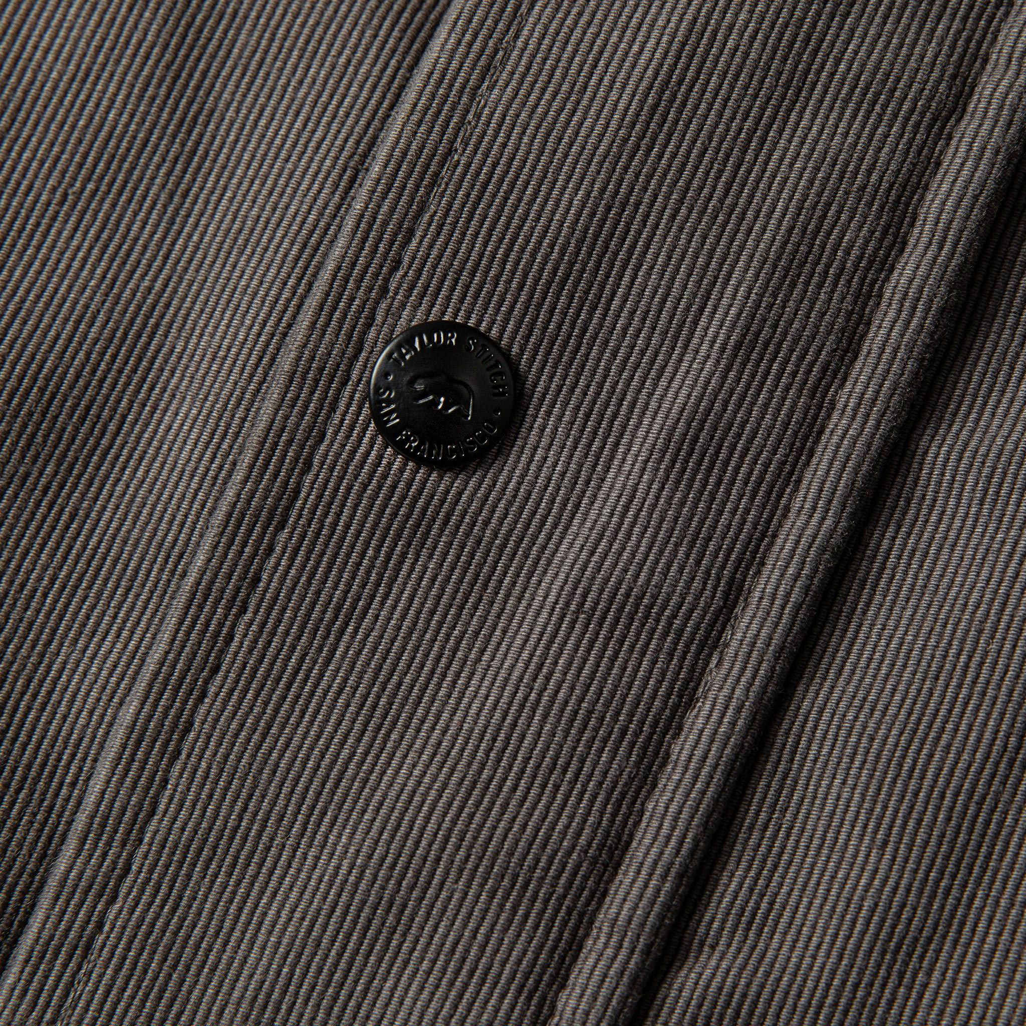 material shot of button, Outerwear by Taylor Stitch
