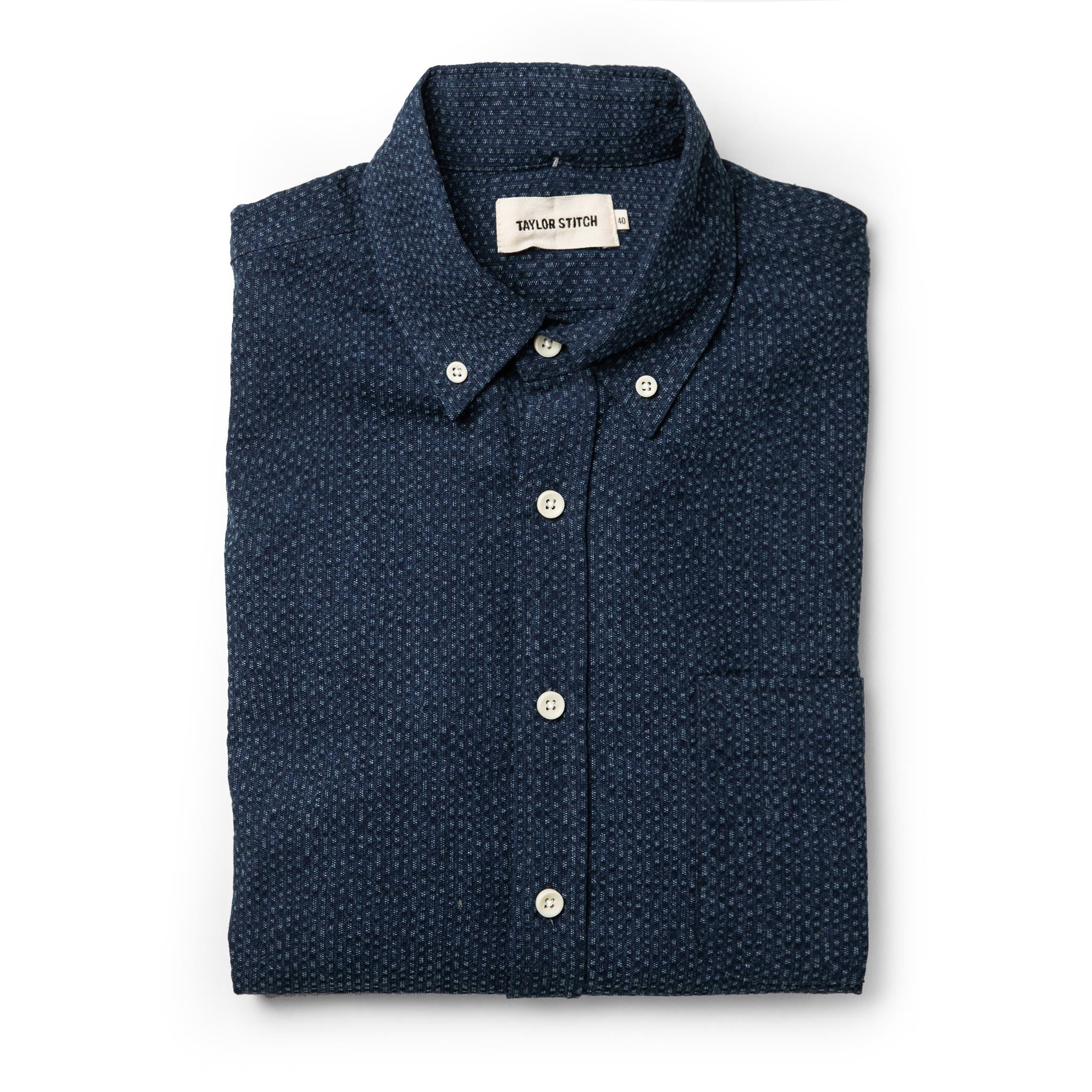 The Jack in Indigo Seersucker: Featured Image, Wovens by Taylor Stitch