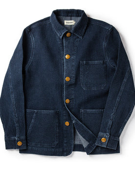 The Ojai Jacket in Indigo Diamond Plate: Featured Image, Outerwear by Taylor Stitch