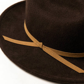 material shot of hat, detailing