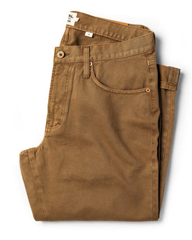 The Slim All Day Pant in Rustic Oak Organic Selvage: Featured Image, Bottoms by Taylor Stitch