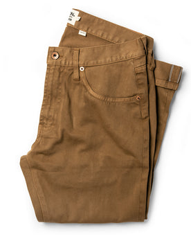 The Democratic All Day Pant in Rustic Oak Organic Selvage: Featured Image, Bottoms by Taylor Stitch