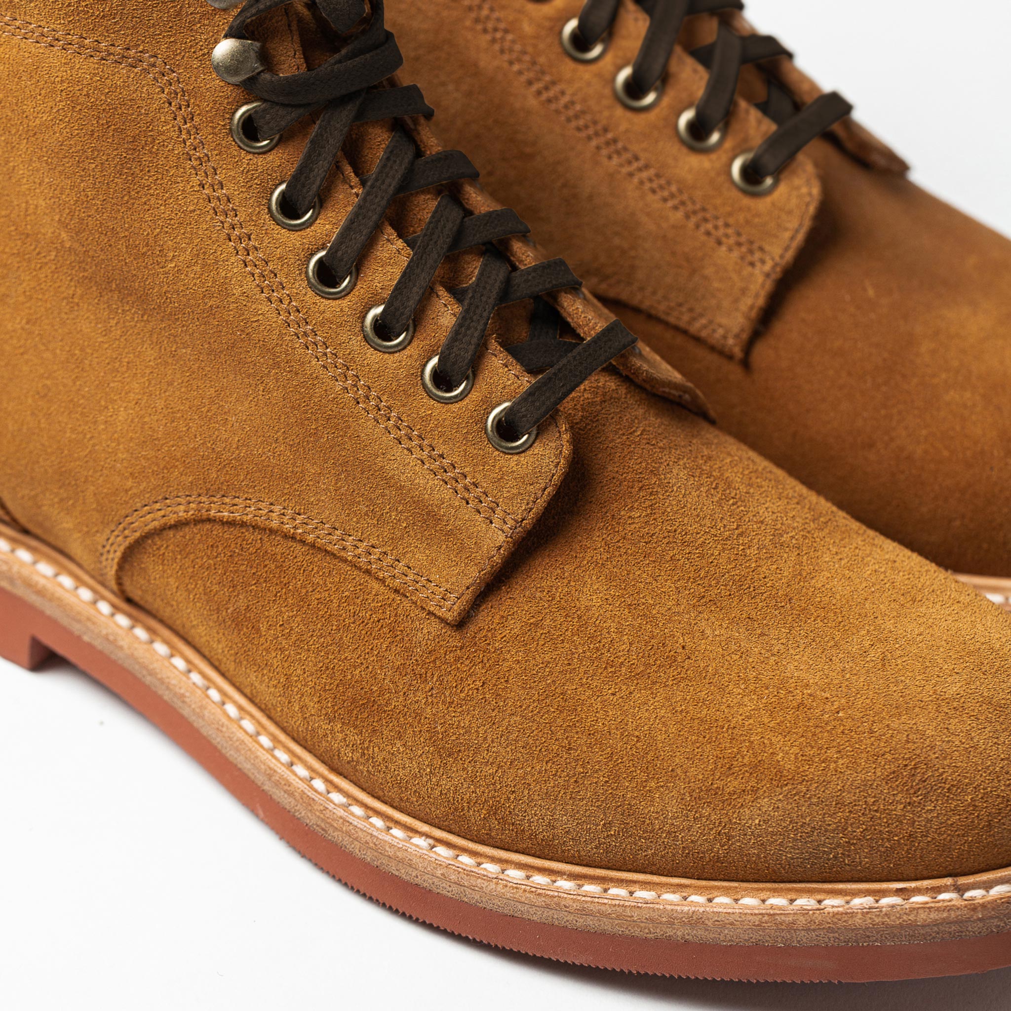 The Trench Boot in Butterscotch Weatherproof Suede: Alternate Image 4, Footwear by Taylor Stitch