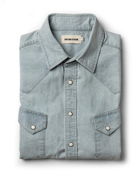 The Western Shirt in Washed Selvage Chambray: Featured Image, Wovens by Taylor Stitch