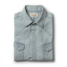 The Western Shirt in Washed Selvage Chambray: Featured Image