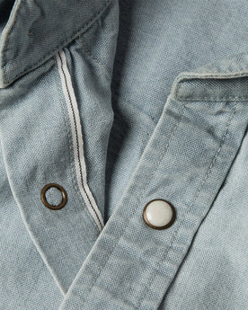 material shot of selvage detail, Wovens by Taylor Stitch