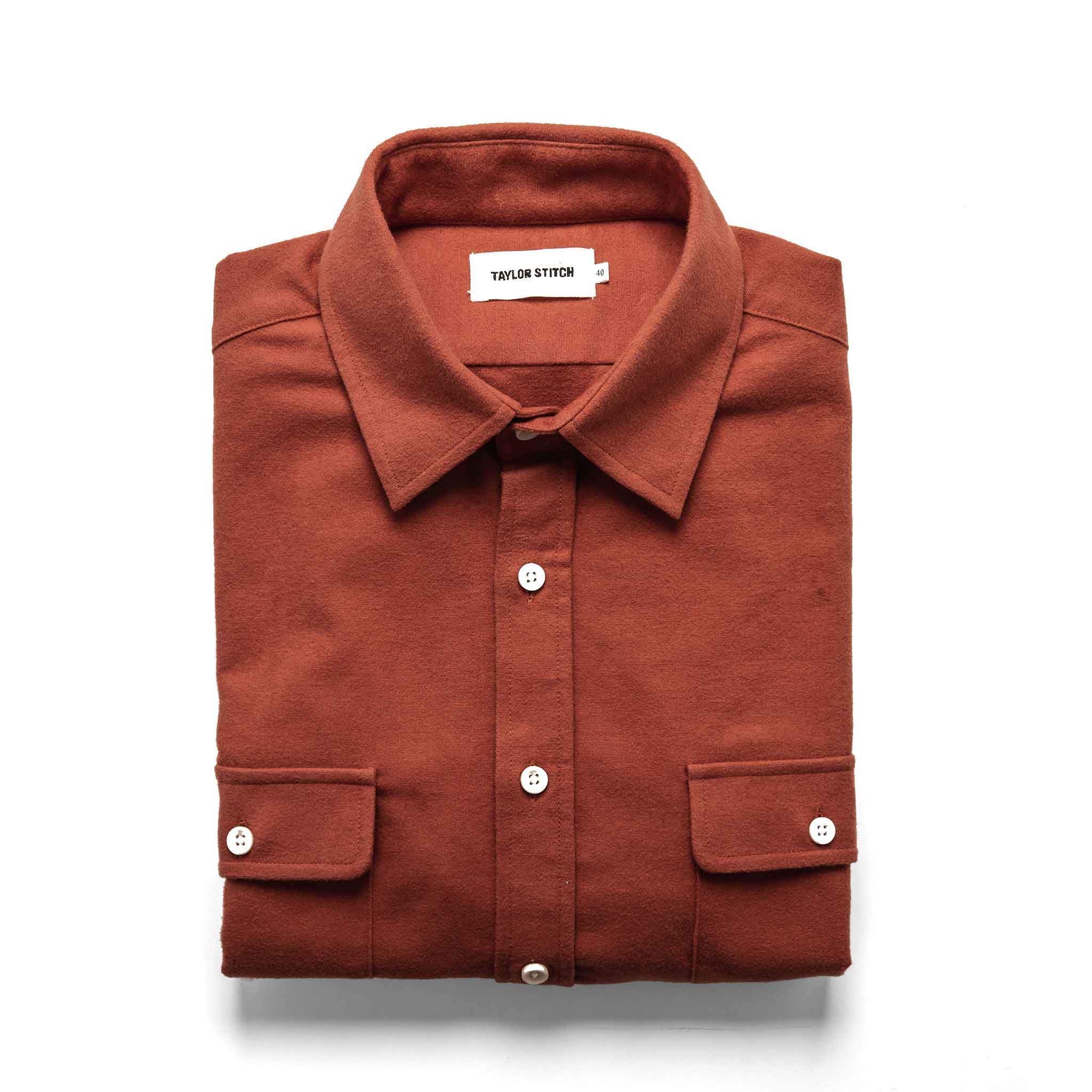 The Yosemite Shirt in Dusty Red: Featured Image, Wovens by Taylor Stitch