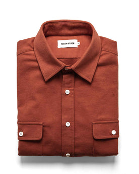 The Yosemite Shirt in Dusty Red: Featured Image, Wovens by Taylor Stitch