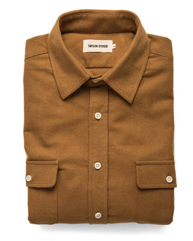 The Yosemite Shirt in British Khaki: Featured Image, Wovens by Taylor Stitch