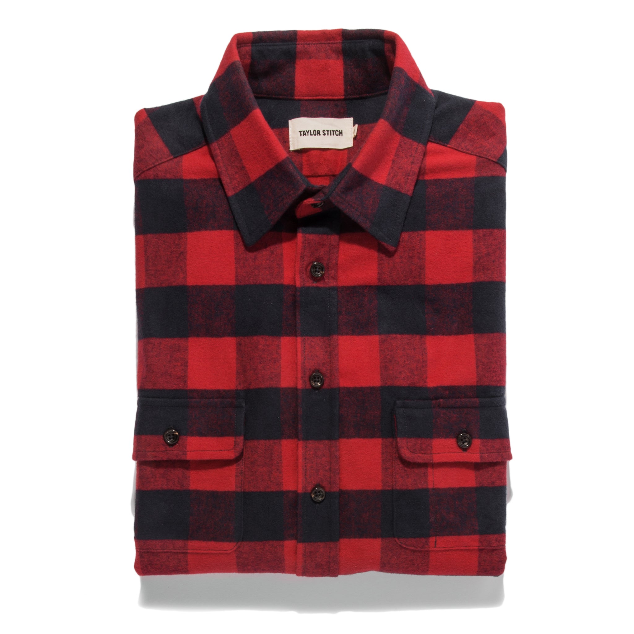 The Yosemite Shirt in Red Buffalo Plaid: Featured Image, Wovens by Taylor Stitch