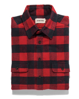 The Yosemite Shirt in Red Buffalo Plaid: Featured Image, Wovens by Taylor Stitch