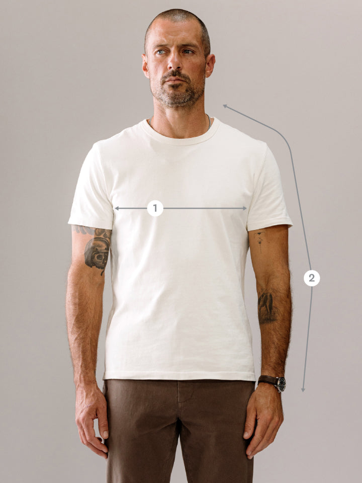 How to Measure Guide Photo: Long Sleeve Shirts